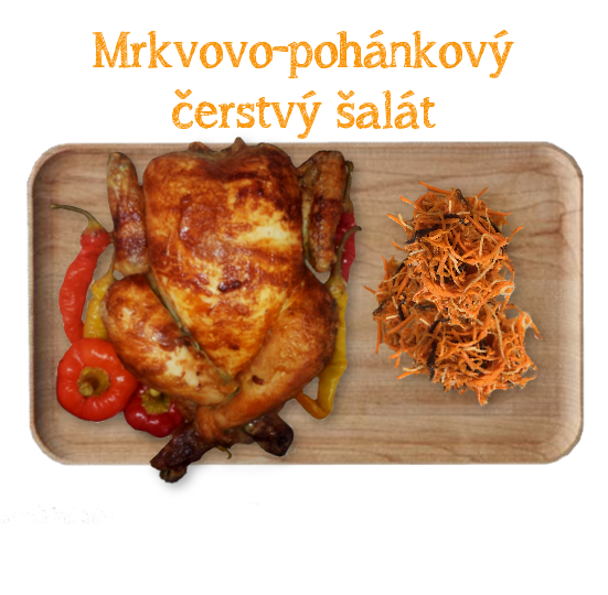 grilovane kura prievidza obedove menu mrkvovo pohankovy salat